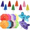 1:12 accessori per casa delle bambole bambola ombrello da sole multicolore Fit bambola da 16-18