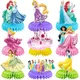 Disney Snow White Cinderella Aurora Ariel Belle Jasmine Princesses Birthday Party Supplies Table
