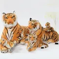 1PC Simulation Tiger Leopard Panther Plush Toy Soft Stuffed Animals Simulation White Tiger Jaguar
