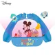 Disney Baby Bibs Cute Waterproof Long Sleeve Mickey Minnie Cartoon Bibs Cloth Feeding Bib with