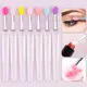 5 PCS Portable Lip Brush Soft Silicone Head Lip Lipstick Lipgloss Applicator With Cover Cosmetics