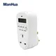 ManHua 16A 230VAC 24 hour British Socket Digital Socket Timer TG-44EL 20 on 20 off Rechargeable