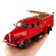 High quality metal jiefang fire car model 1:32 alloy pull back retro water tank fire