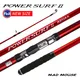 NEW MADMOUSE POWER SURF 3 Section Fuji Parts High Carbon 4.20m Surf Fishing Rod Sinker 100-350g