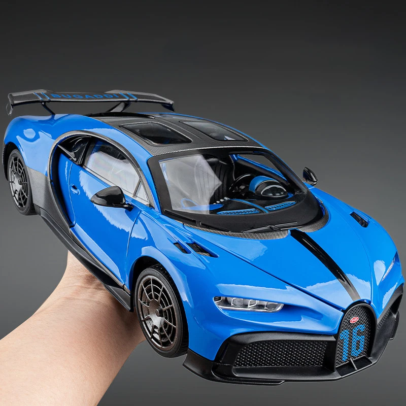 1:18 Bugatti Chiron Supercar Legierung Modell Auto Spielzeug Druck Druck Metall Casting Sound und Licht Auto Spielzeug Für Kinder Fahrzeug