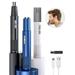 PULLIMORE Nose Ear Hair Trimmer Professional Painless Nose Hair Remover for Men and Women Electric High-Speed Rotating Nose Hair Trimmer (Blue)