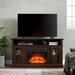Classic TV Media Stand Modern Entertainment Console with 23" Fireplace Inset for TV Up to 65"