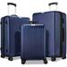 Luggage Set 3PC Expandable ABS Durable Suitcase Double Wheels TSA Lock