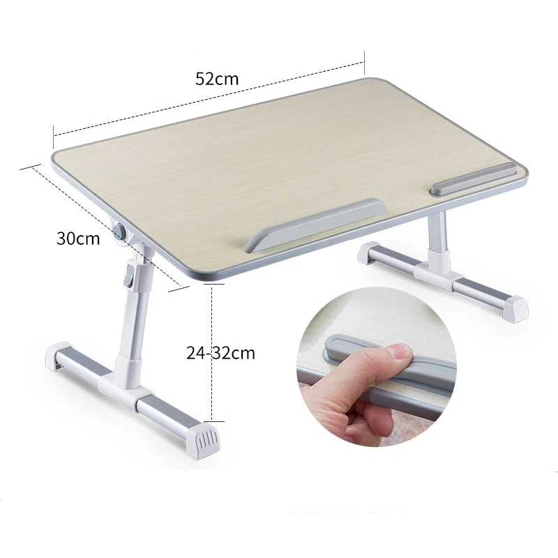 Multi-funktionale Laptop Schreibtisch Tragbare Verstellbare Laptop Stand Studie Tisch Faltbare Bett Schreibtisch für Bett Sofa Tee Portion Tisch stehen Image