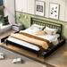 King Size Bed Frame with 4 Storage Drawers & Headboard, Metal Platform Bed with Large Storage Space, Mattress Foundation