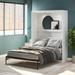 Signature Sleep Impressions Full Wall Bed with Gallery Shelf & Touch Sensor LED Lighting