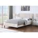 Luxurious velvet upholstered channel tufting Platform Bed Frame with Headboard and Footboard