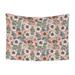 XMXY Dog Throw Blankets Soft Cozy Peach Tones Blossom Floral Flower Pet Blankets for Couches Machine Washable for Indoor Cats Dogs Medium Size