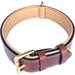 Padded Leather Dog Collar Large Brown Real Genuine Leather 24 Long x 1.5 Wide Fits Neck Size 18 to 21 Inches