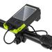 Tomshoo Solar USB Rechargeable Bike Headlight with Horn Waterproof Flashlight for Night Riding