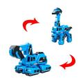 Toys Clearance 2023! CWCWFHZH Transforming Excavating Machinery Brachiosaurus Toys Engineering Vehicle Transformer Car Toy Pull Back Race Car Christmas Gifts for Boys and Girls Toys Car