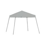 Garden Winds Custom Fit Replacement Canopy Top Cover Compatible with The Quik Shade Expedition Base 10 x 10 Canopy Top 8 X 8 Slant Leg - Upgraded Performance RIPLOCK 350 Fabric - Slate Gray