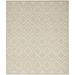 Nourison Versatile Diamond Geometric Flatweave Indoor Outdoor Area Rug Cream 9 x 12