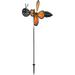 In the Breeze 2617 â€” Pivoting Monarch Butterfly Spinner â€” Colorful Fun Wind Spinner and Wind Direction Indicator