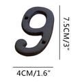 3 inch House Number for Outdoor or Indoor Premium Rustic Cast Iron Numbers and Letters for DIY Projects or Door Street Planter Boxes Creative Clock Art Decorating Number 0~9