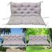 TOPCHANCES Bench Cushion Swing Chair Cushion Replacement Seat Pad 2-3 Seater Water Repellent Bench Cushion with Ties for Outdoor Garden Patio Furniture Gray 150cmx100cm