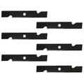 Six (6) New Aftermarket 16 1/4 Notched High Lift Lawn Mower Blades Fits Exmark Models Replaces 103-6401