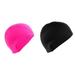 Swim Caps For Long Hair 2 Pack Unisex Swim Caps With 3D Ear Durable Silicone Swimming Caps For Women Men Adults Youths Kids Easy To Put On And Off.
