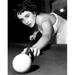 Elizabeth Taylor Playing Pool On The Set Of A Place In The Sun 1951 Poster Print (16 x 20)