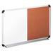 Universal 43743 Cork/Dry Erase Board Melamine 36 X 24 Black/Gray Aluminum/Plastic Frame