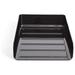 ZQRPCA Front Load Stackable Plastic Letter Tray Black 4/Carton (Tr55331vs)