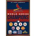 MLB St. Louis Cardinals - Champions 23 Wall Poster 22.375 x 34 Framed