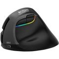 ERGO PRO Mouse - Optical - Wireless - Bluetooth & Radio Frequency - 2.40 GHz - Rechargeable - USB Type C USB Type A - 4000 Dpi - Scroll Wheel Black
