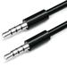 Aux Cable 3.5mm Audio Auxiliary Cord for Phone Headphones Car Home Stereos - 3 Feet Black