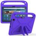 Feishell Fit for Amaon Fire Max 11 Tablet 2023 Kids Friendly EVA Shockproof Protective Case with Pencil Holder Portable Child Proof Handle Kickstand Durable Case Cover Purple