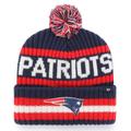 Men's '47 Navy New England Patriots Bering Cuffed Knit Hat with Pom