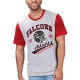 Men's G-III Sports by Carl Banks Gray Atlanta Falcons Black Label T-Shirt