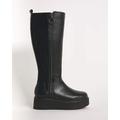 Wedge Knee High Boots Wide SC