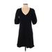 Velvet by Graham & Spencer Casual Dress - Sweater Dress: Black Solid Dresses - Women's Size X-Small