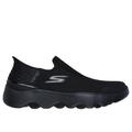 Skechers Men's Slip-ins: GO WALK Massage Fit - Current Slip-On Shoes | Size 9.5 Extra Wide | Black | Textile/Synthetic | Hyper Burst