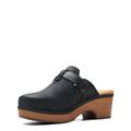 Clarks Women's Paizlee Nora Clog, Black Suede, 6.5