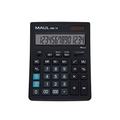 MAUL Commercial Calculator MXL14 | 14 Digits | Includes Tax Calculator | Angled Display | Large Professional Desktop Calculator | Solar Powered | Battery Included | 20.5 x 15.5 cm | Black