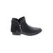 JG Ankle Boots: Black Print Shoes - Women's Size 6 - Round Toe