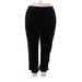 Old Navy Velour Pants - High Rise Harem Pants Tapered: Black Activewear - Women's Size 2X-Large Tall