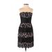 BCBGMAXAZRIA Cocktail Dress - Formal Off The Shoulder Sleeveless: Black Dresses - Women's Size 0