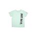 Nike Short Sleeve T-Shirt: Green Marled Tops - Kids Girl's Size 7