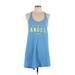 Victoria's Secret Active Tank Top: Blue Activewear - Women's Size Large