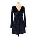 Sam & Lavi Casual Dress: Blue Dresses - Women's Size X-Small