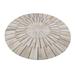 Black/White 72 x 72 x 5 in Area Rug - Rug Factory Plus One-of-a-Kind Round Cowhide White Ivory Area Rug Cowhide/ | 72 H x 72 W x 5 D in | Wayfair