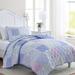 Laura Ashley Parker Bedding Polyester/Polyfill/Microfiber in Indigo | Twin Quilt + 1 Standard Sham | Wayfair USHSA91271301