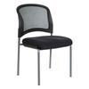 Office Star Products Stackable Reception Chair w/ Metal Frame Metal in Black/Brown | 33.25 H x 20.25 W x 24 D in | Wayfair 86724R-30